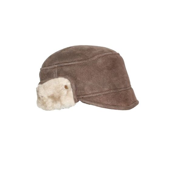 Eastern Counties Leather Mens Caxton Sheepskin Aviator Trapper Hat / Tan